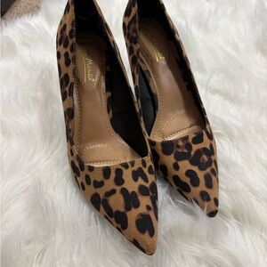 Anne Michelle Brown Leopard Print Heels
